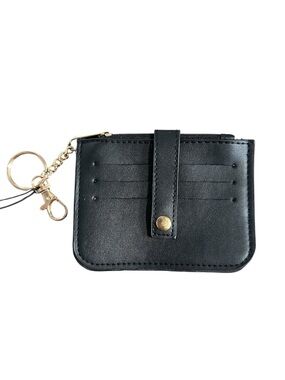 Black Cardholder Keychain Wallet
